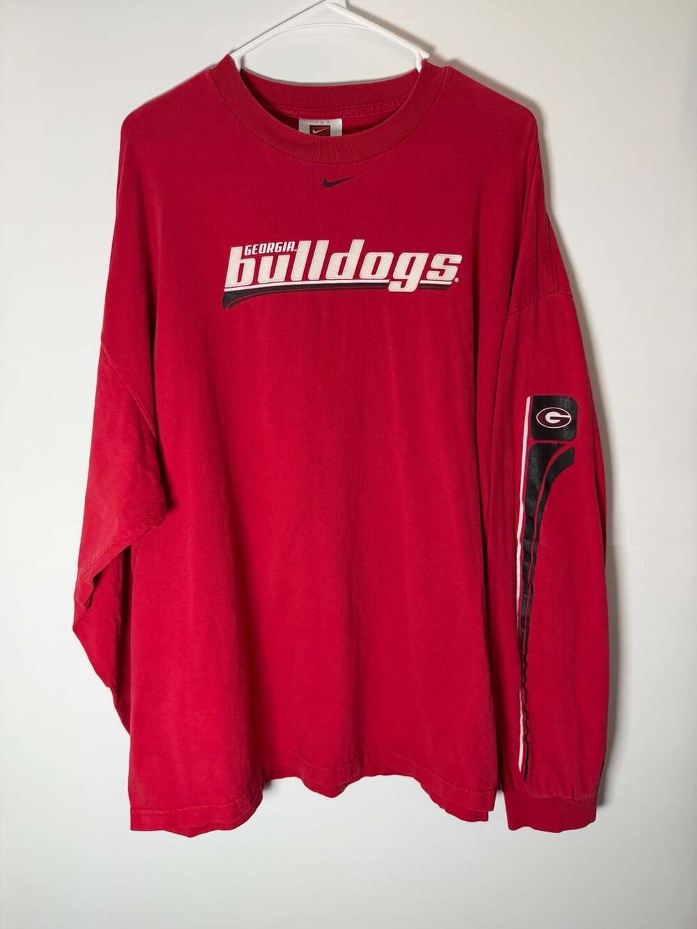 Vintage/Y2K Nike Georgia Bulldogs Long Sleeve Shirt XXL Red Team Issue